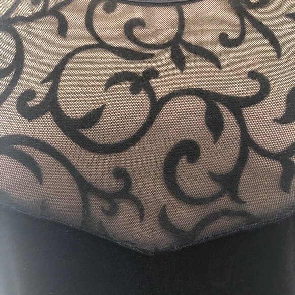 All That Jazz Black Velvet Maxi Dress Large - Picture 9 of 9